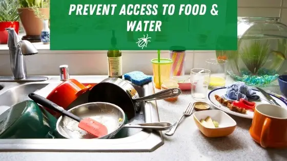 Prevent access to food and water