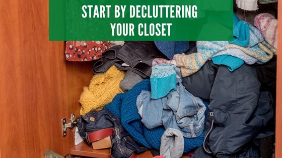 Start by decluttering your closet