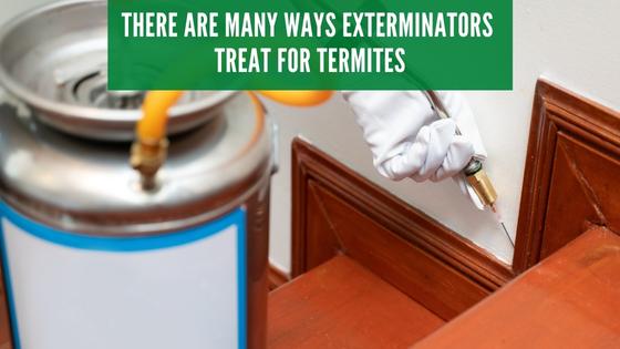 how do exterminators treat termites