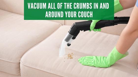 vacuum crumbs from your couch